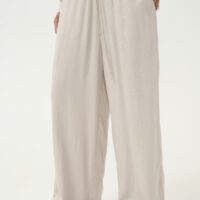 KAmilia Feather Gray Cropped Pants front