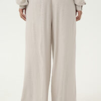 KAmilia Feather Gray Cropped Pants back