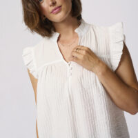 KAliany Chalk Blouse closeup