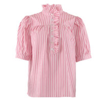Ariana Pink Stripe Shirt item front