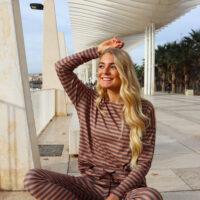 Alma Brown Stripe Pant