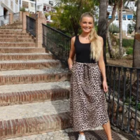 Alma Loose Big Lux Leo Skirt