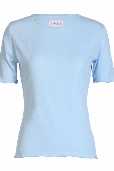 Natalia Baby Blue SS Blouse item front