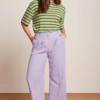 Fintan Iris Purple Cropped Pants front