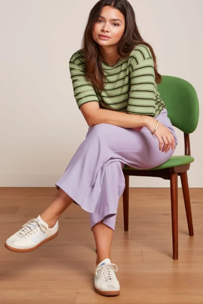 Fintan Iris Purple Cropped Pants