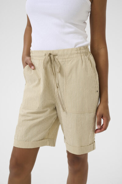 KAnaya Chinchilla Striped Shorts closeup