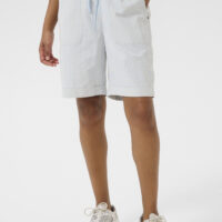 KAnaya Blue Striped Shorts zoom front