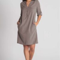 Ella Taupe Dress front